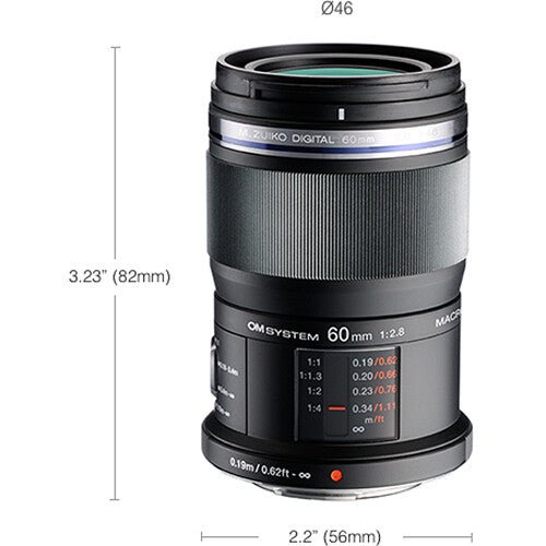 OM SYSTEM M.Zuiko Digital 60mm f/2.8 Macro Lens