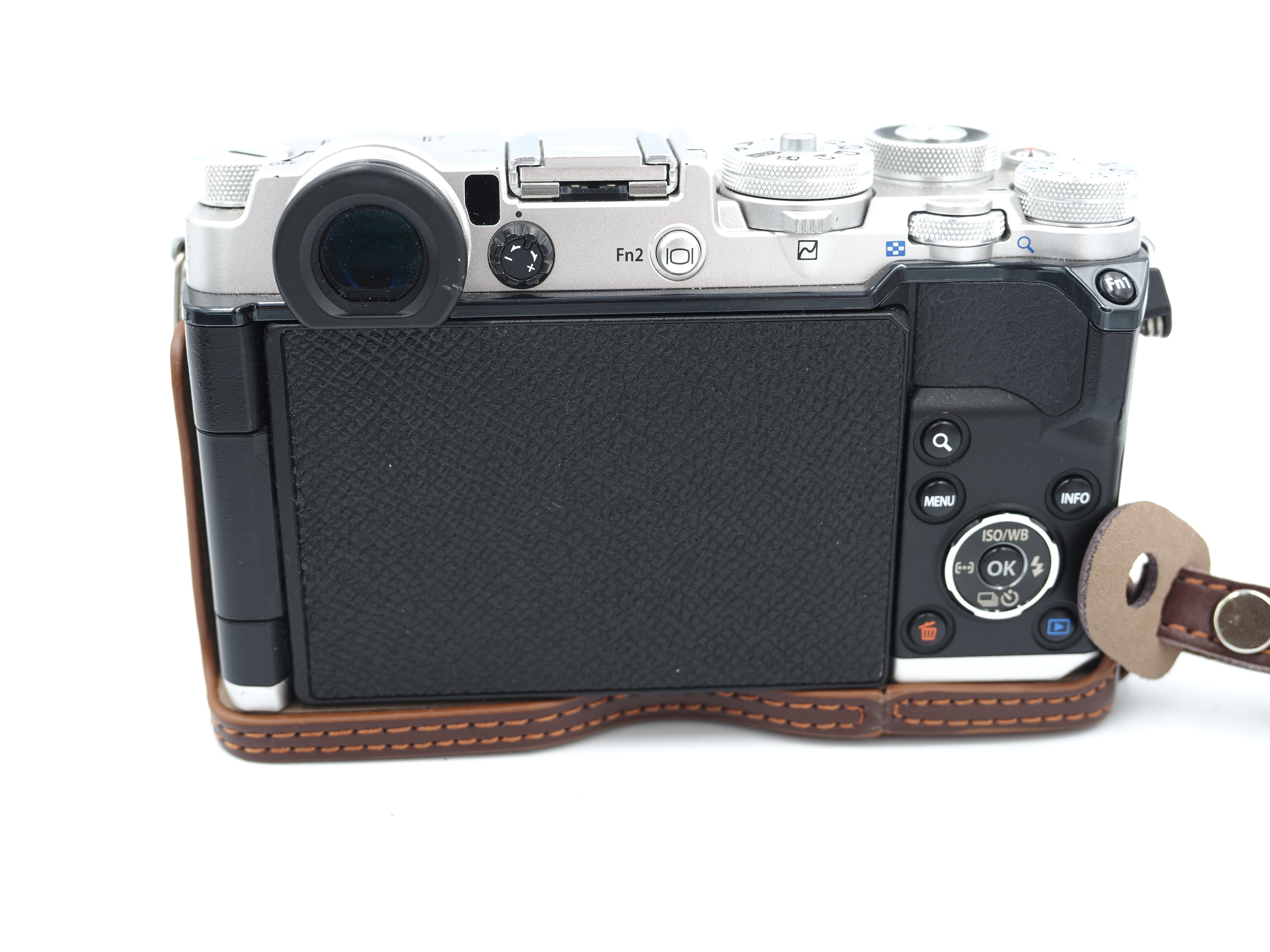 Used Mint Olympus Pen-F Micro 4/3 Mirrorless body chrome #7022