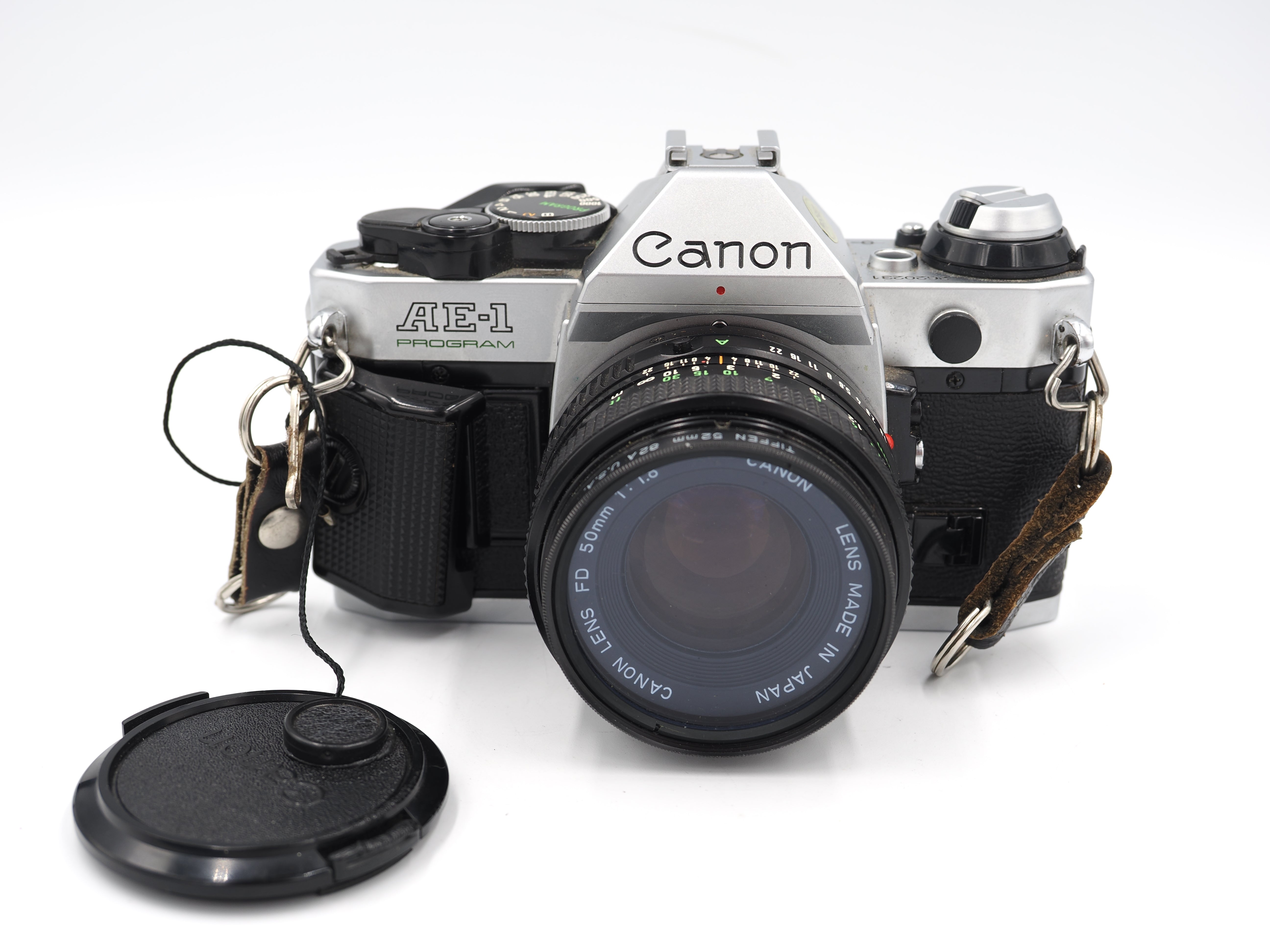 Used Canon AE-1 Program with 50mm f1.8 FD Lens WORKING PERFECT #7041