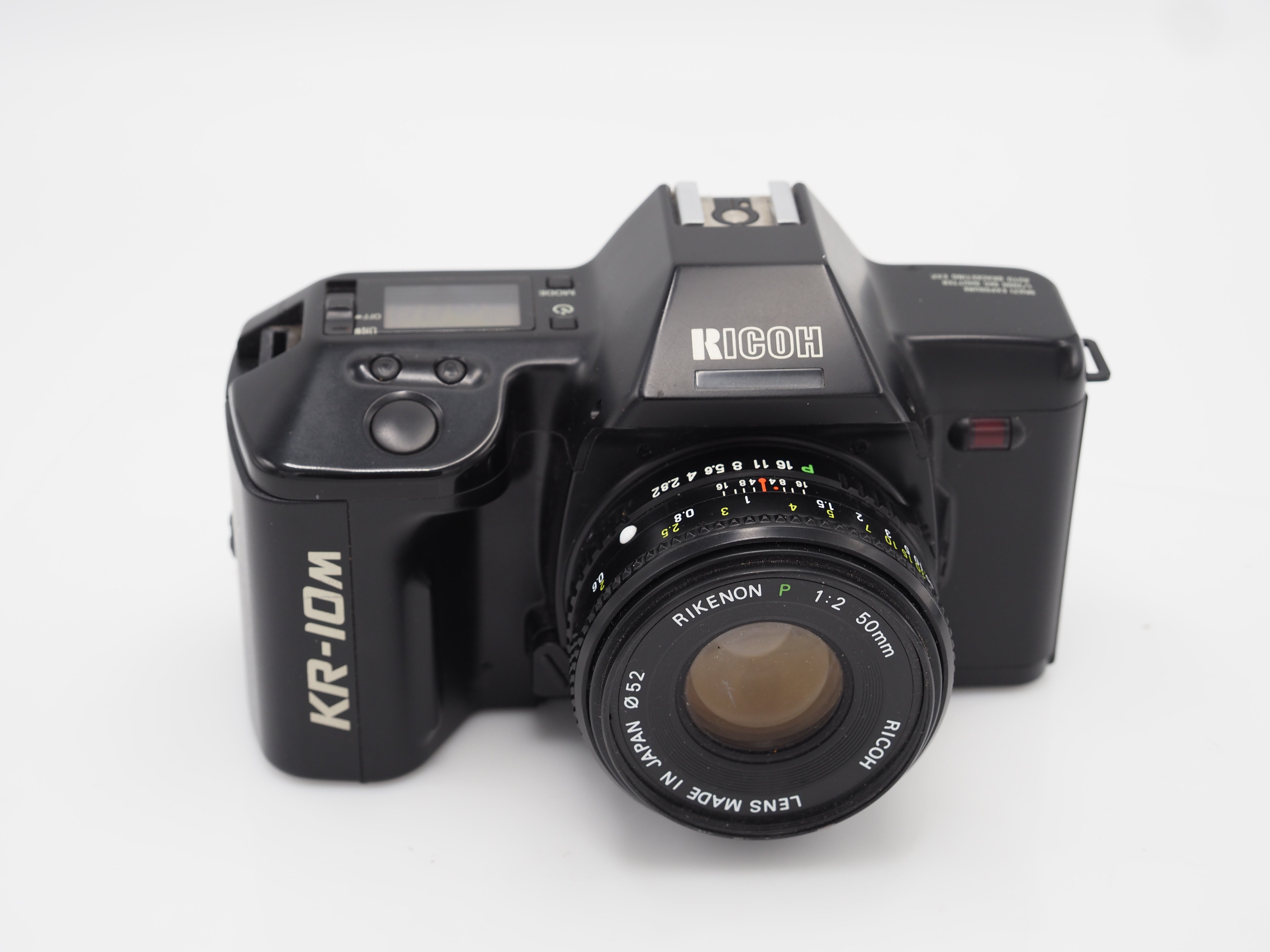 Used Ricoh KR-10m film camera with 50mm f2 lens #8958us