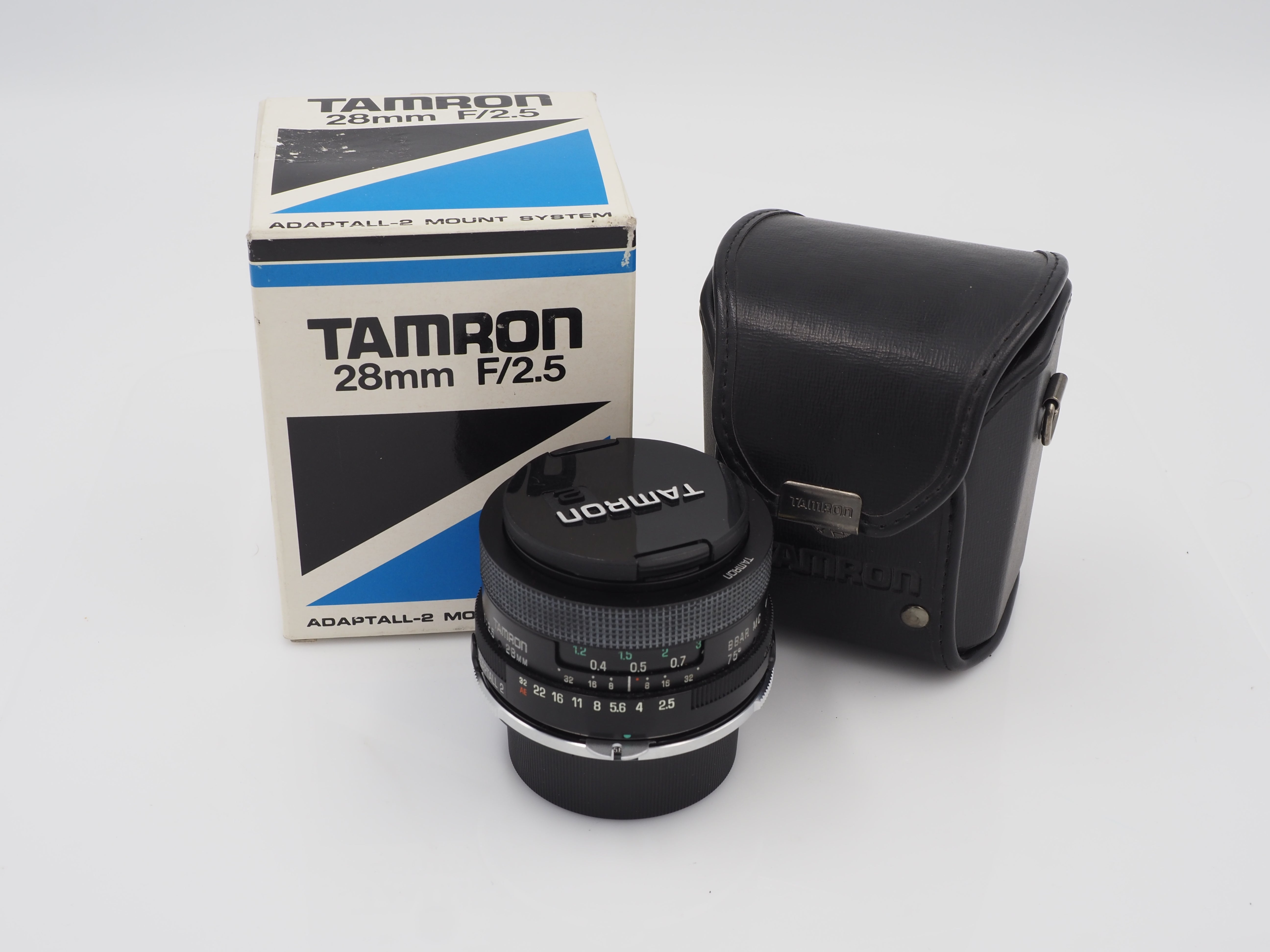 Used Tamron 28mm f2.5 adaptall-2 with Nikon AI adapter lens #8805us
