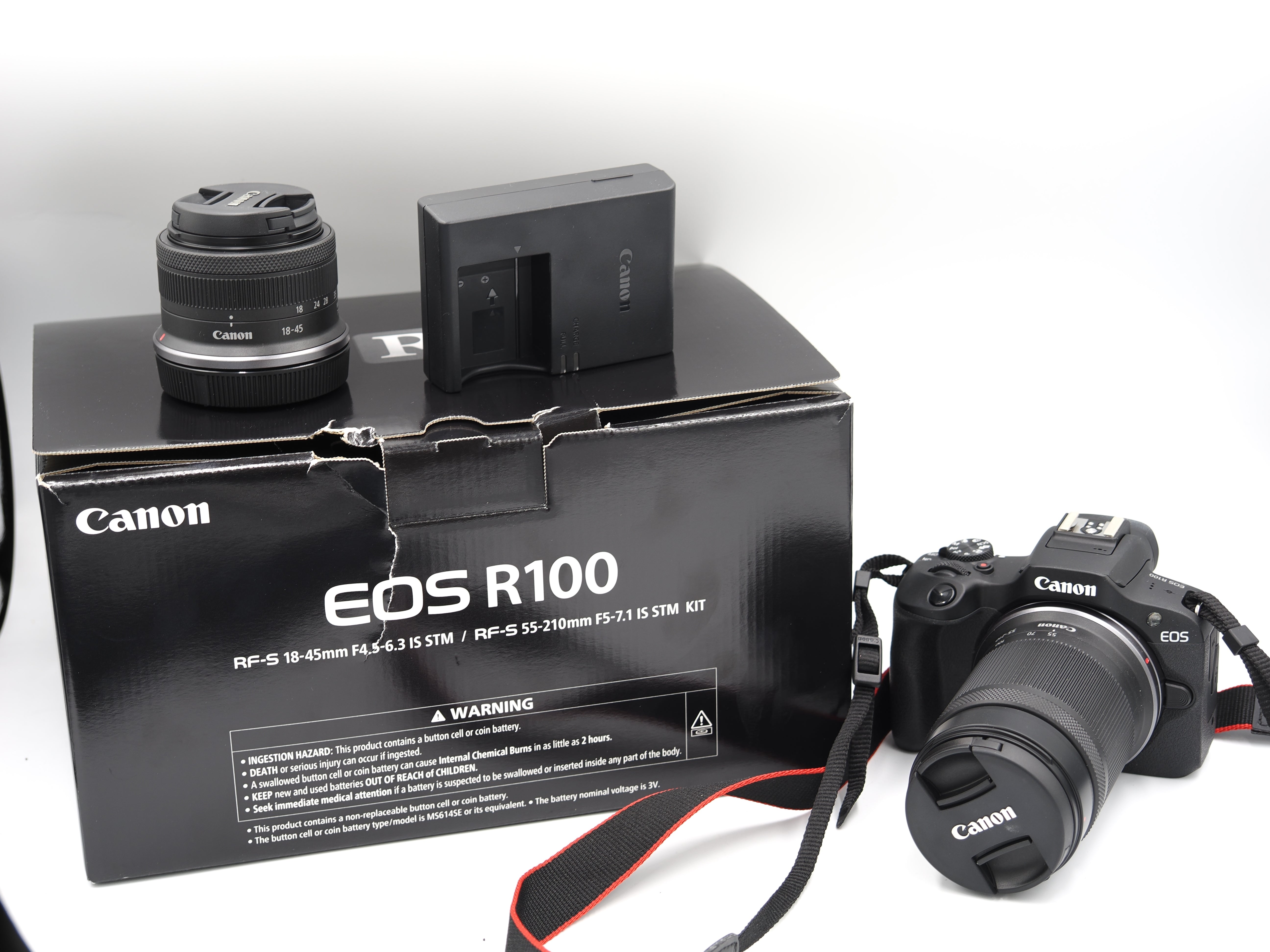 Used Canon R100 2 Lens Kit #6934