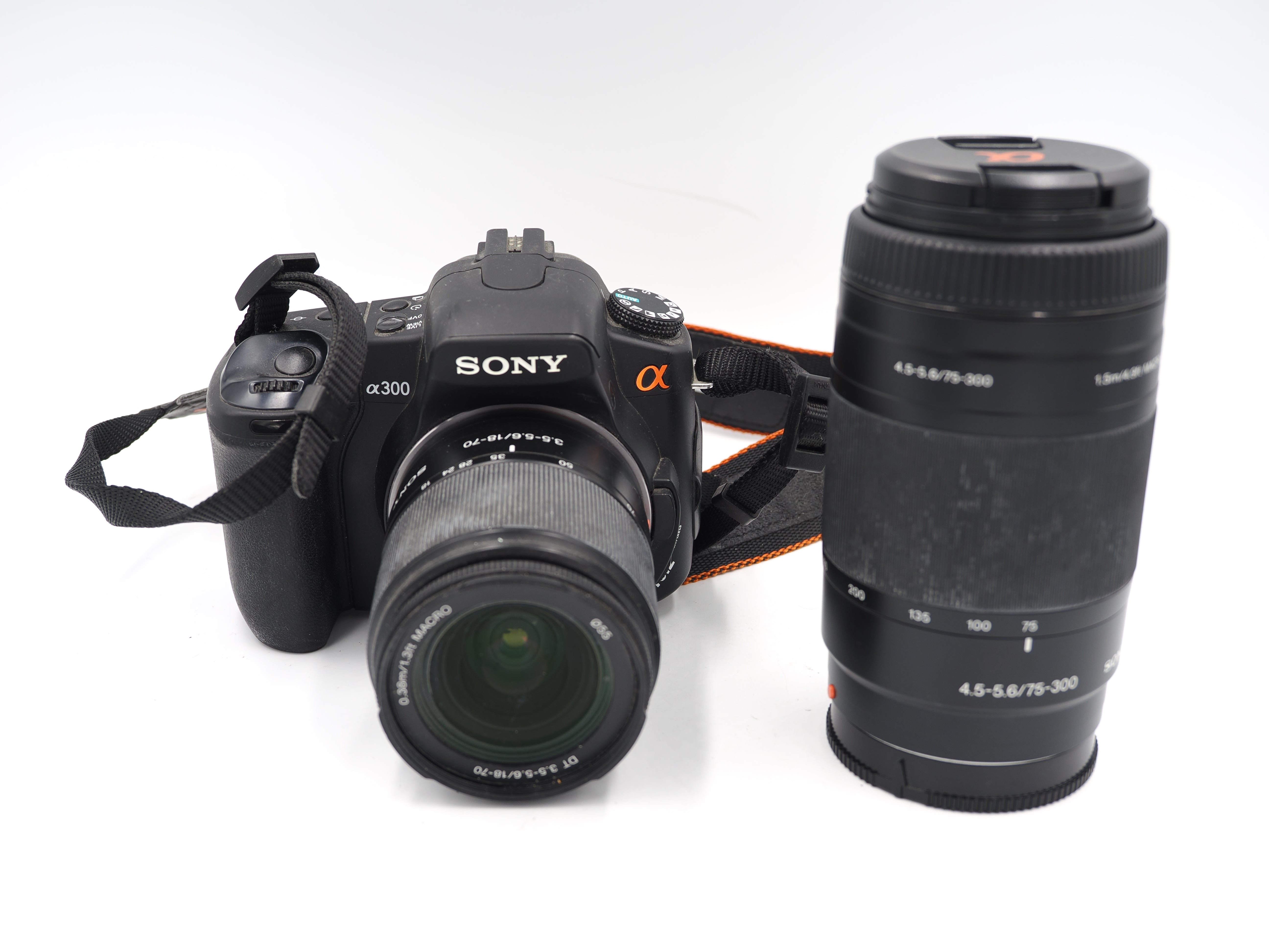 Used Sony A300 Two Lens Kit w/ 75-300mm and 18-70mm #7037