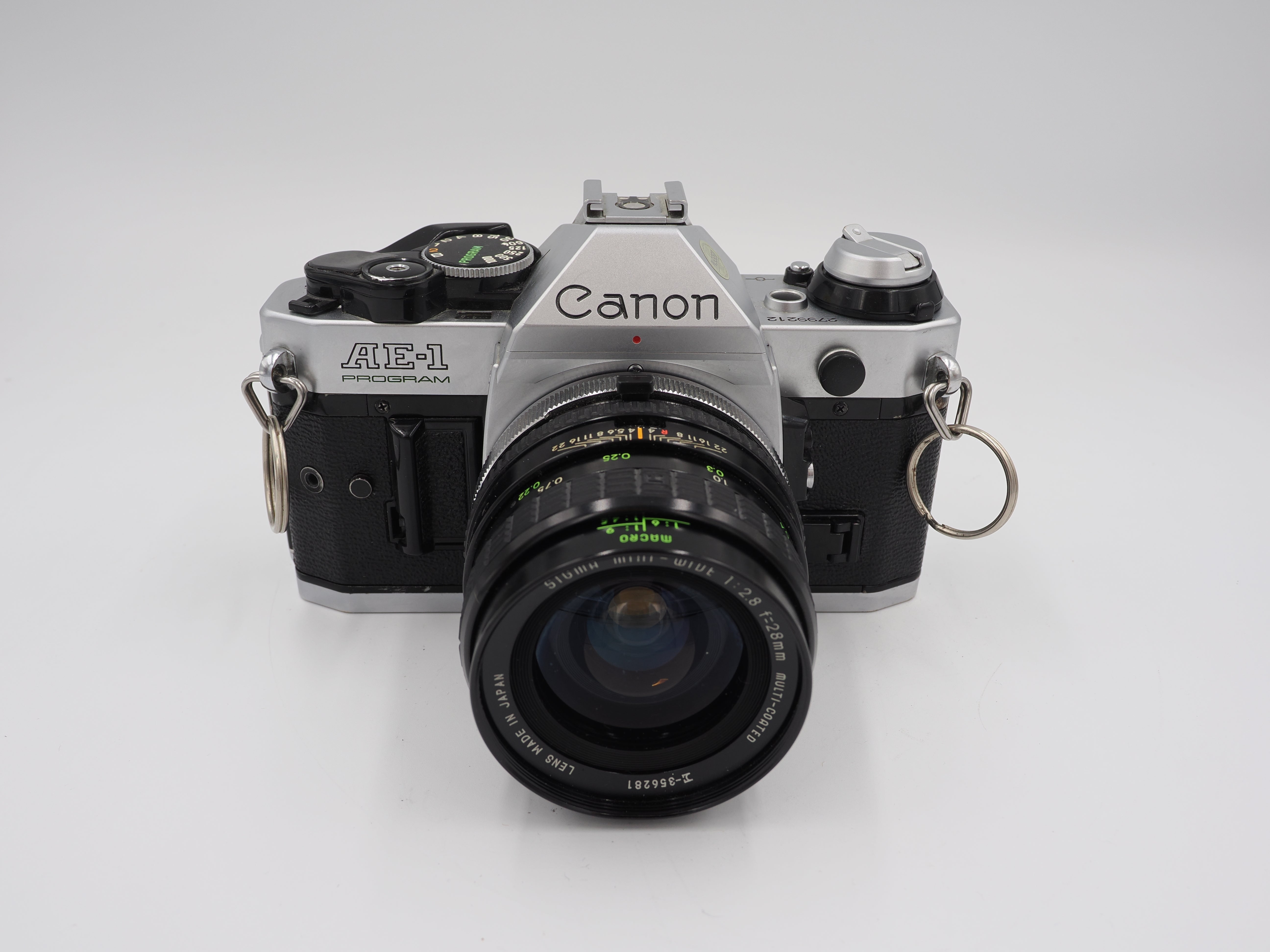 Used Canon AE-1 Program CLA'd with Sigma 28mm f2.8 #6713