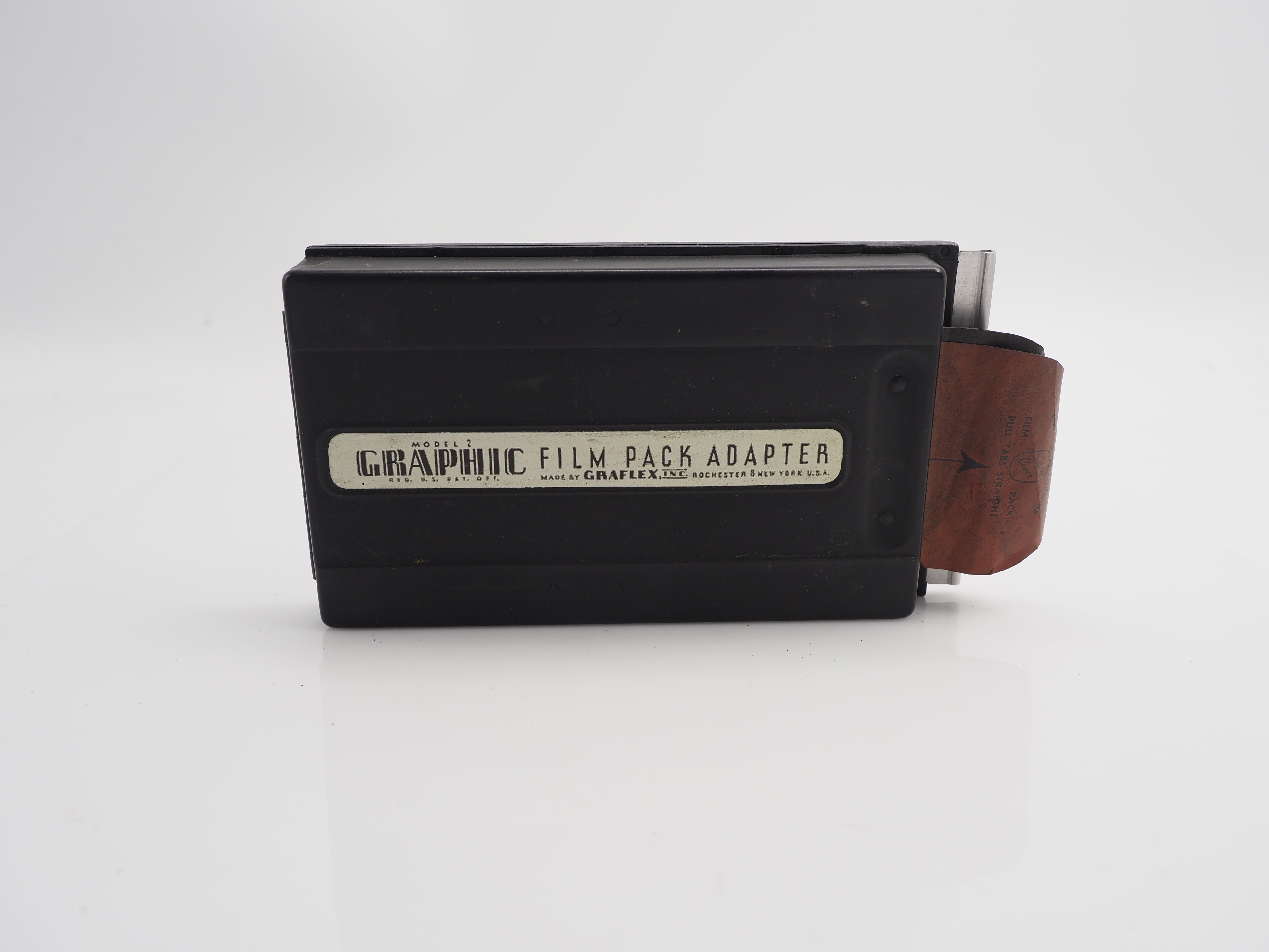 Used Graphic Model 2 film pack adapter 2 3/4 x 3 1/4 #8662