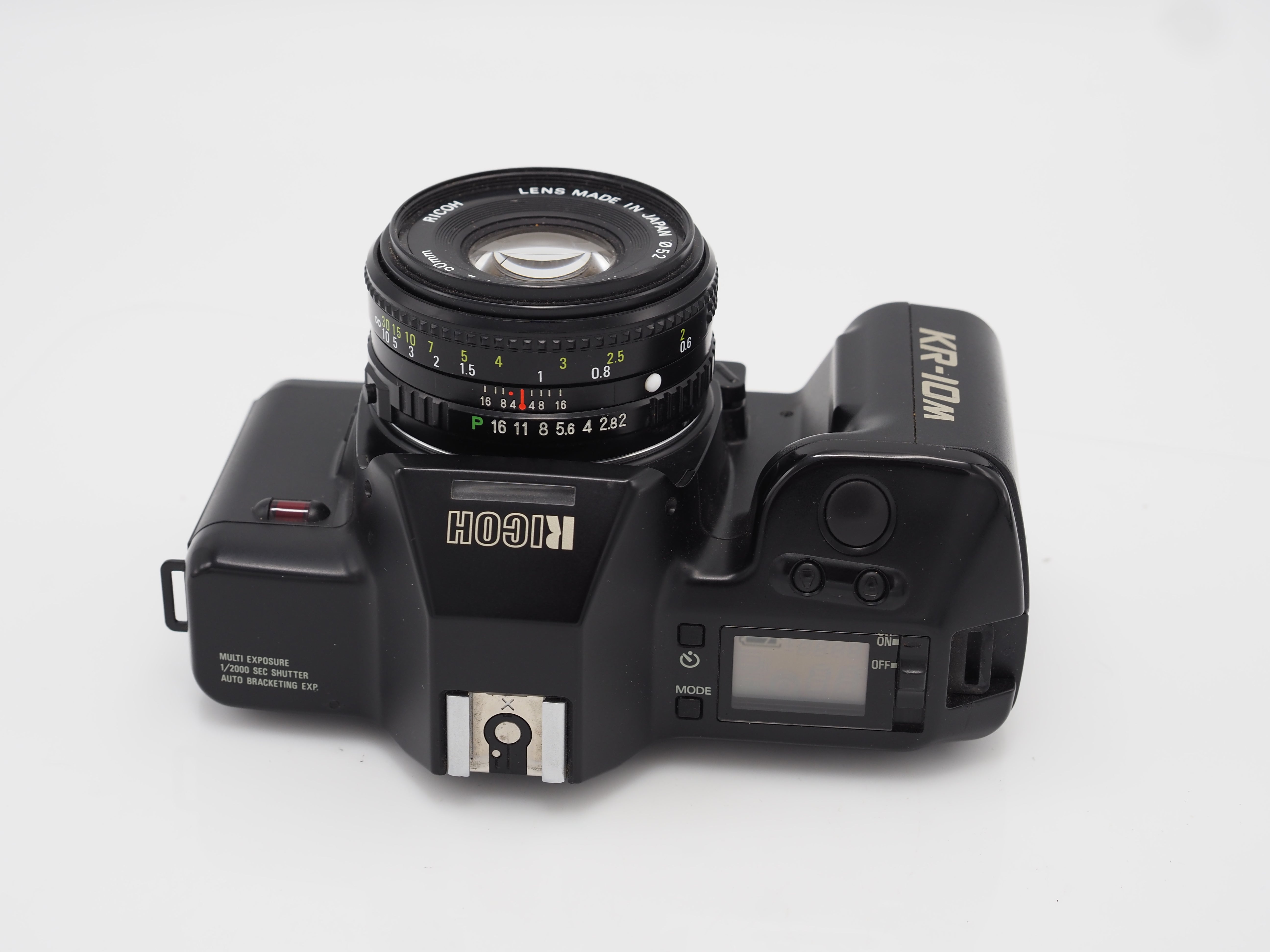 Used Ricoh KR-10m film camera with 50mm f2 lens #8958us
